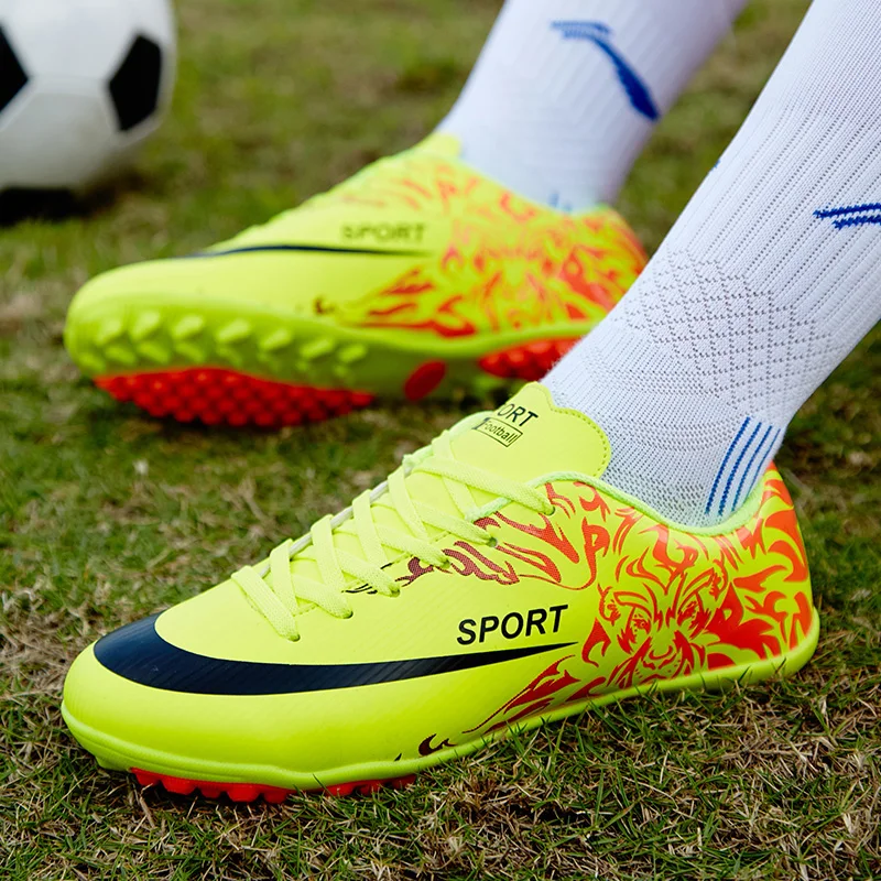 Лидер продаж мужские уличные футбольные бутсы для взрослых Низкие ботильоны на