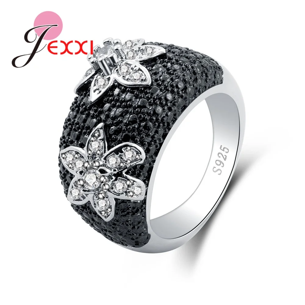 Женские блестящие стразы в виде цветка круглые из 100% серебра 925 пробы вечерние