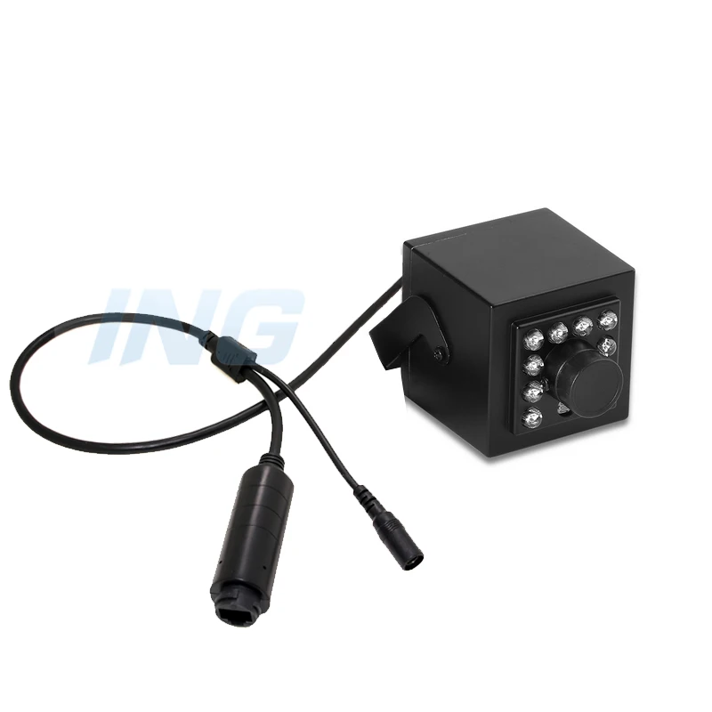POE HD 1080P IP камера 10 светодиодный ИК Крытый мини Тип 2.0MP CCTV камера ONVIF ночного видения P2P безопасности Черная Камера