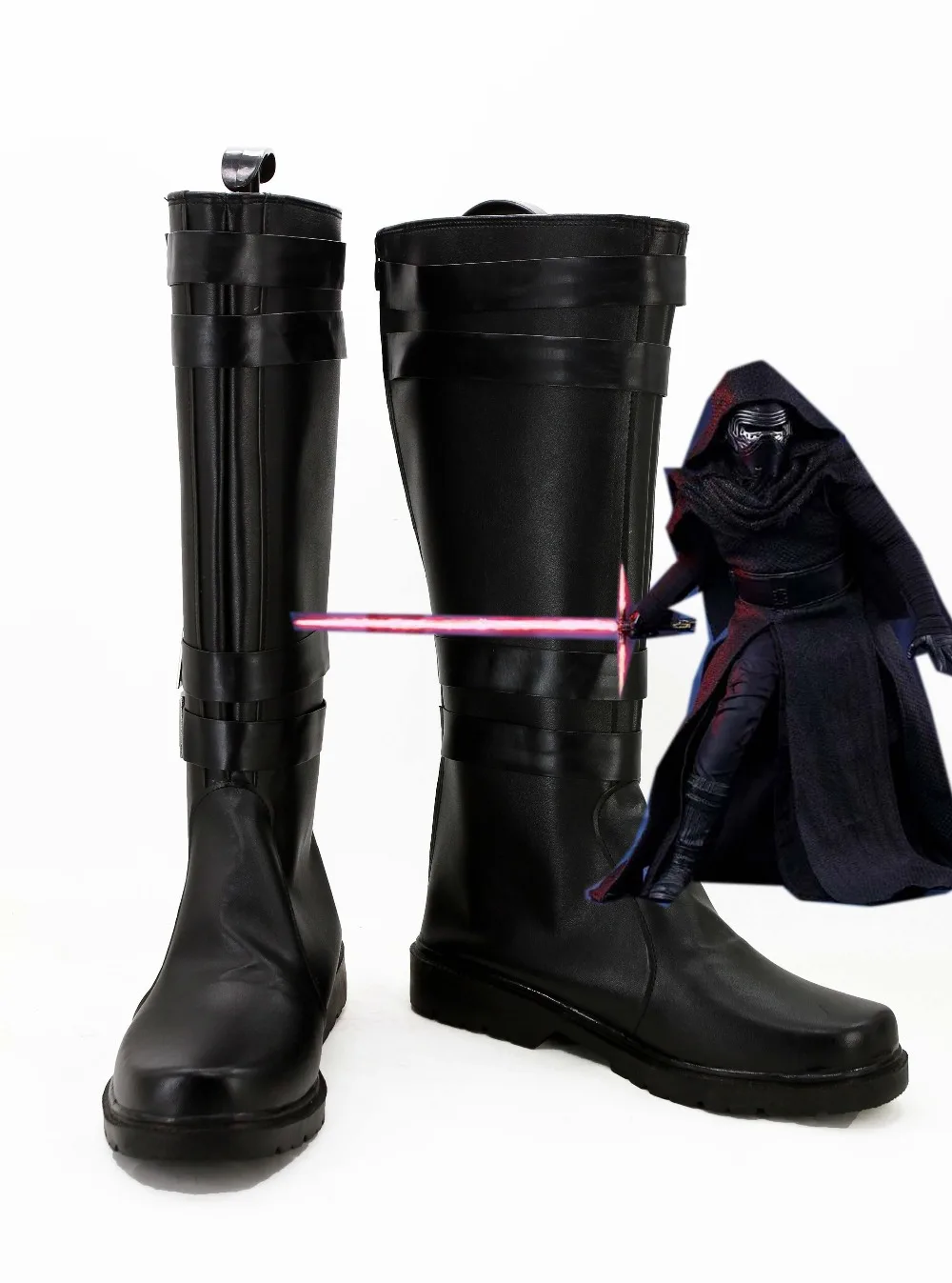 Star Cosplay 7: Kylo Ren Boots Shoes Costume Custom Made
