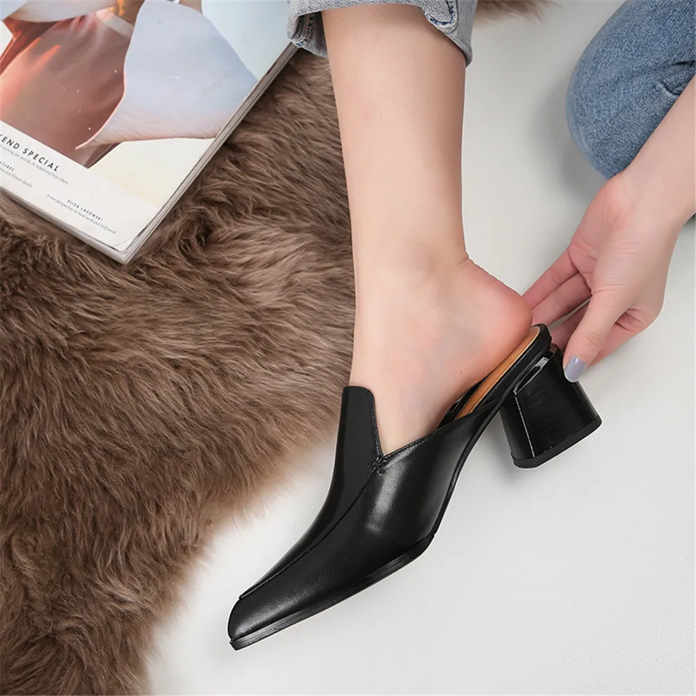 DORATASIA/Новинка лета 2019 женские кожаные повседневные сандалии полунескользящие