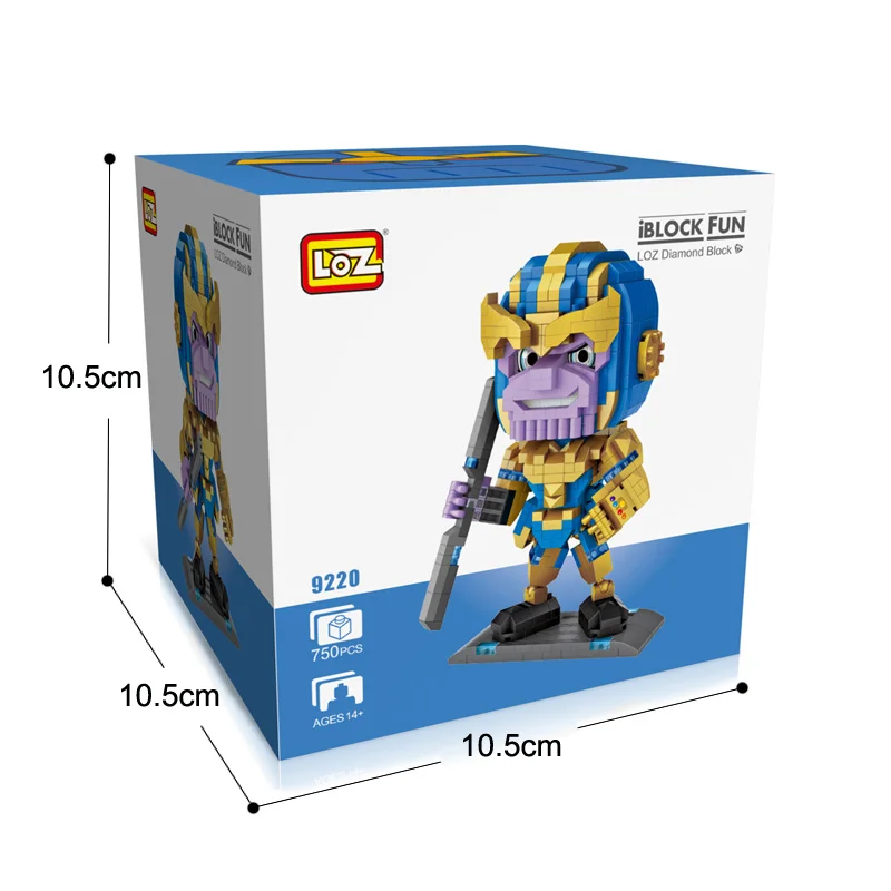 LOZ Железный человек танос Фигурки игрушки блоки миниатюрные фигурки супер герой