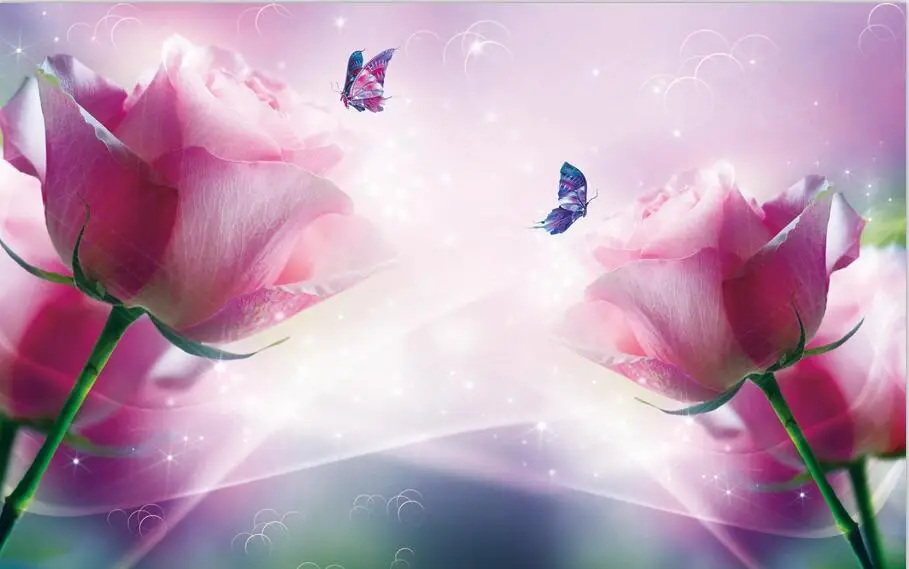 Фантастическая Роза Печать Фото Шторы | Дом и сад