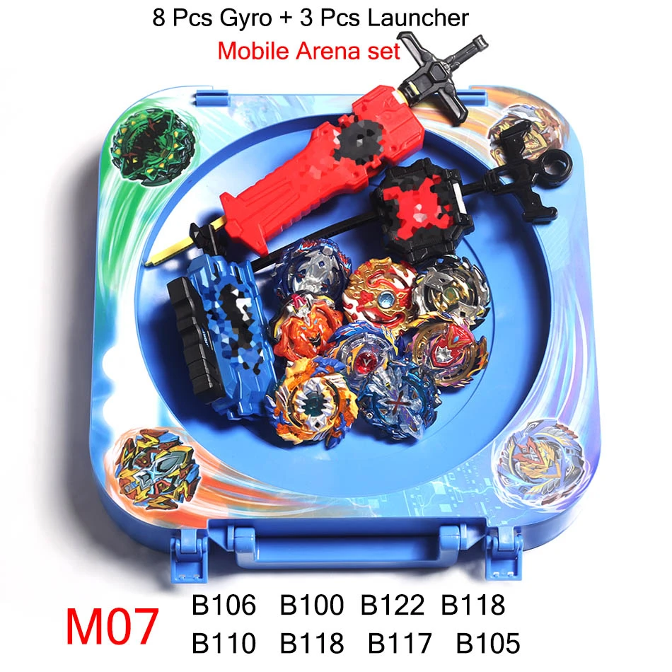M07 Комбинированный мобильный бейблейд, Арена Burst набор игрушек Beyblades Арена Bayblade Metal Fusion 4D с пусковой Спиннеры - Цвет: M07