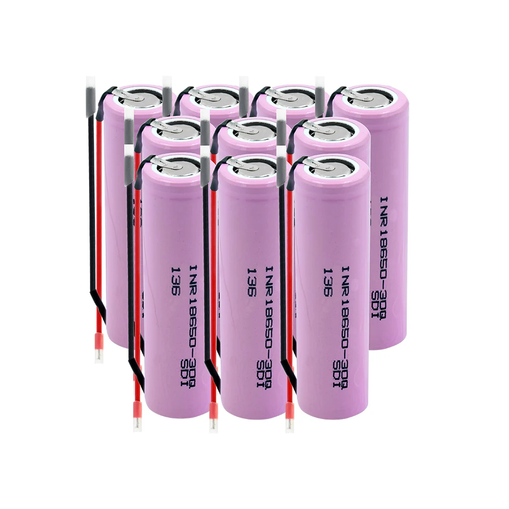 INR 18650 30Q литий ионный аккумулятор 20A 3000mAh Перезаряжаемый для Vape светодиодный