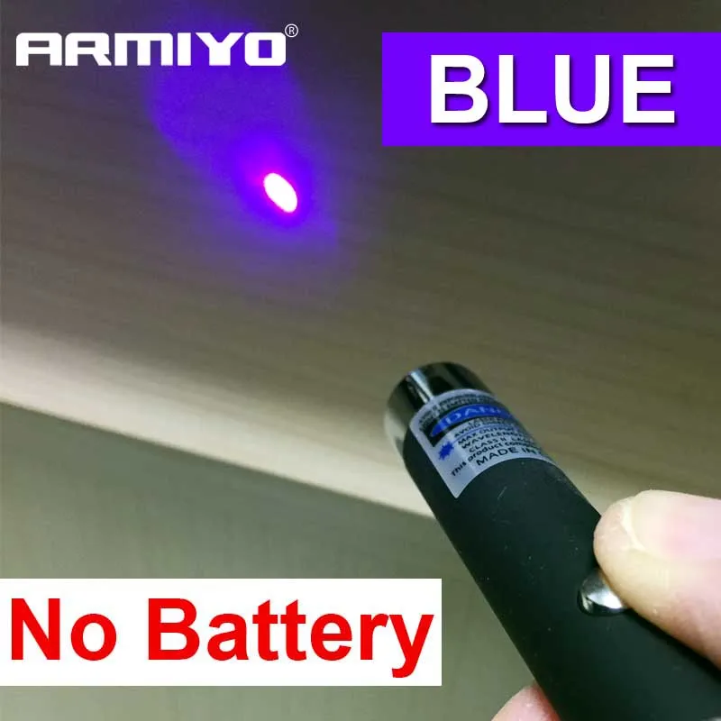 Blue Armiyo 5mW 532nm тактическая Зеленая лазерная ручка мощная указка Диаметр Sighter Presenter дистанционная лазерная указка охотничий лазер - Цвет: Blue