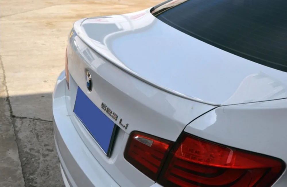 

HLONGQT ABS Spoiler For BMW F10 F18 520i 523i 525i 528i 535i 2011-2017 High Quality ABS Car Rear Wing Spoilers Auto Accessories