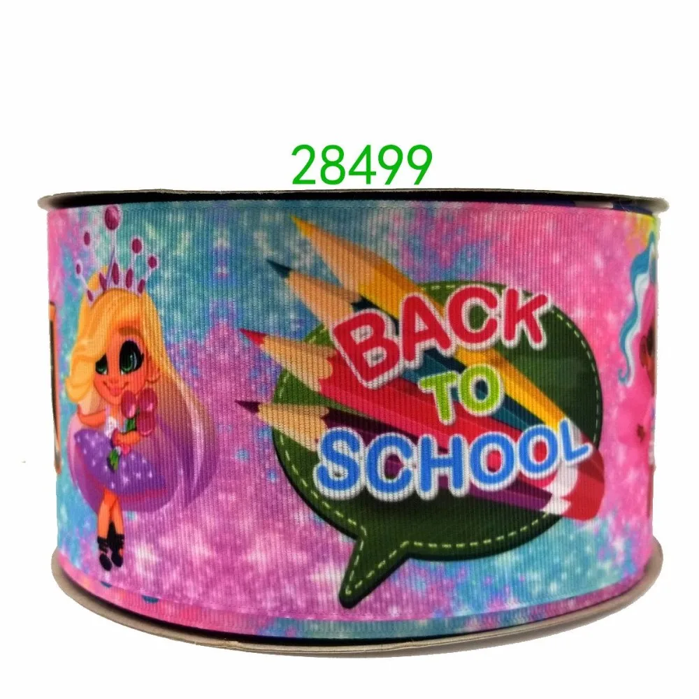 Бесплатная доставка 50 ярдов мультяшная печатная корсажная лента 28635 | Дом и сад