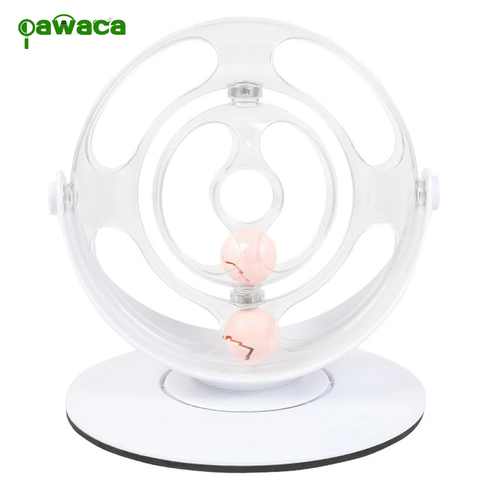 Cat Interactive Toy Turntable Electric Kitten Funny Toys Space Ring Puzzle Pet Play Automatic with 360° Rotating Pet Toy