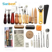 Sanbest профессиональный набор инструментов для рукоделия, ручного шитья, вышивания, вырезания, работы, седло, набор аксессуаров, DIY AT00004