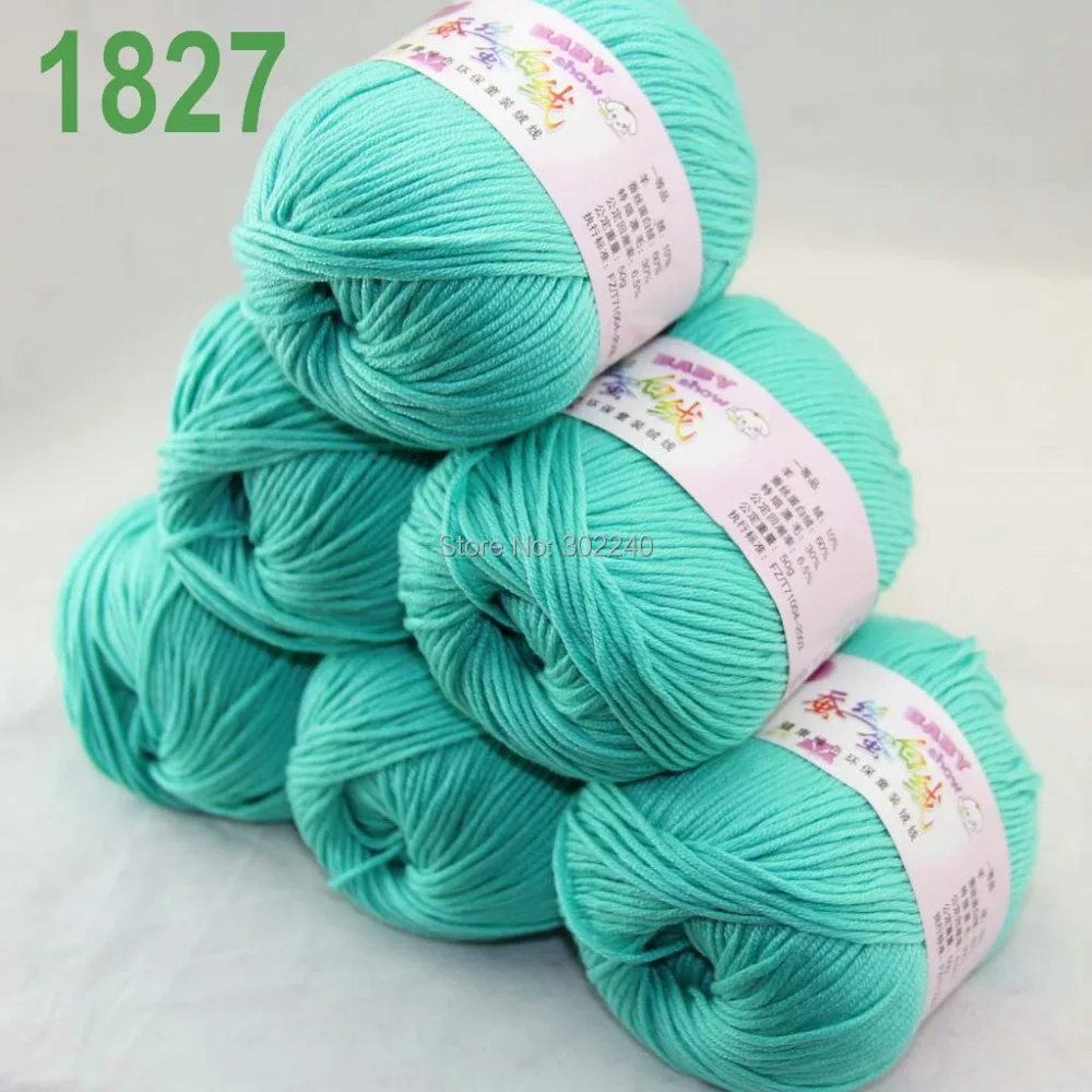 Продажа Участка из 6 шаров х 50 г (147y) Кашемир Шелковый бархат Пряжу Руки Teal 1827 | Дом