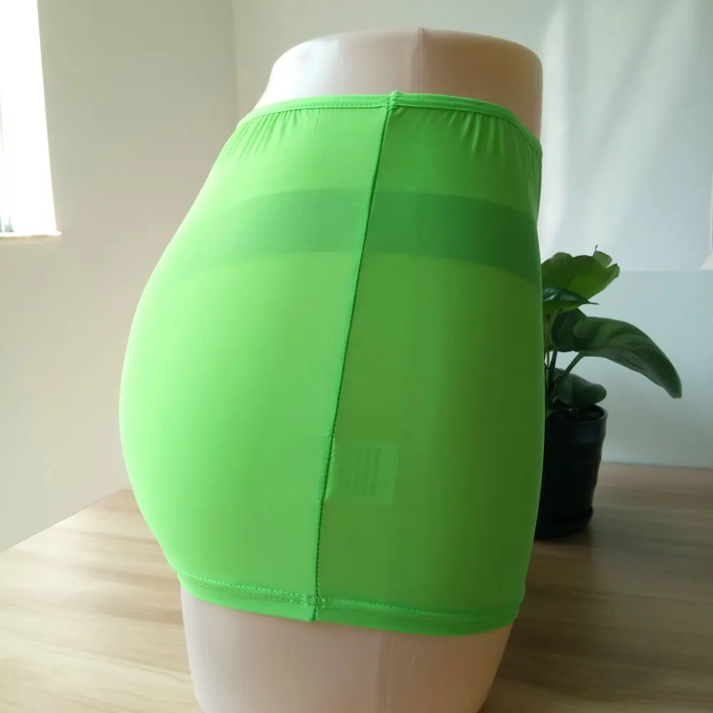 1 шт. привлекательная облегающая юбка-карандаш ярких цветов прозрачная мини-юбка