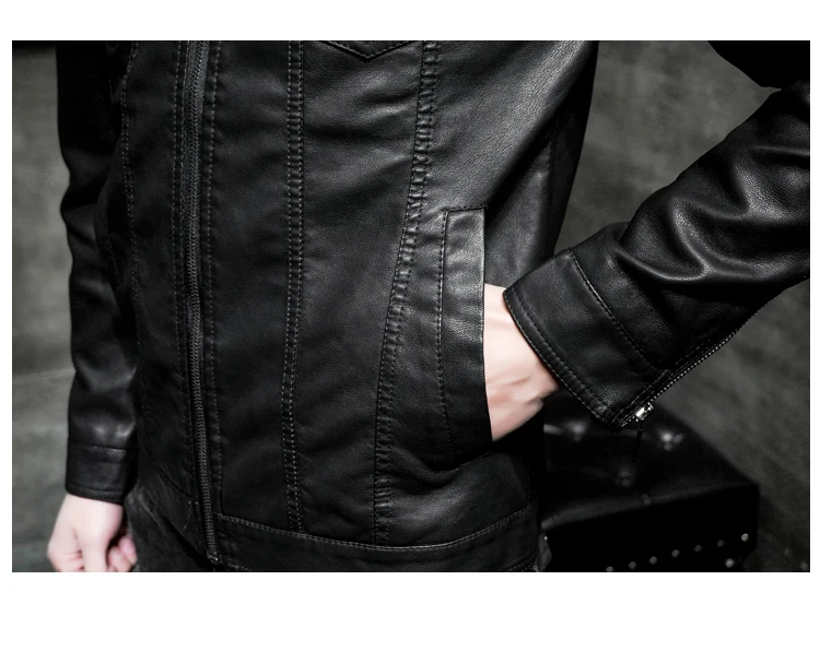 Кожаные куртки для мужчин s зимние куртки для мужчин Jaquetas De Couro Masculina черный Casaca De Cuerina Jaqueta Motoqueiro Impermeavel Biker