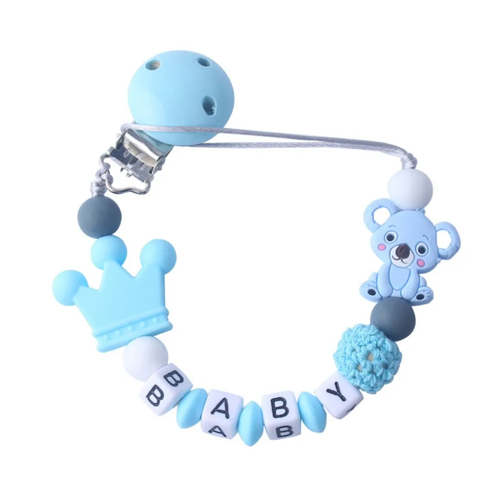 Детская цепочка для соски Успокаивающая Мишка коала мальчиков и девочек