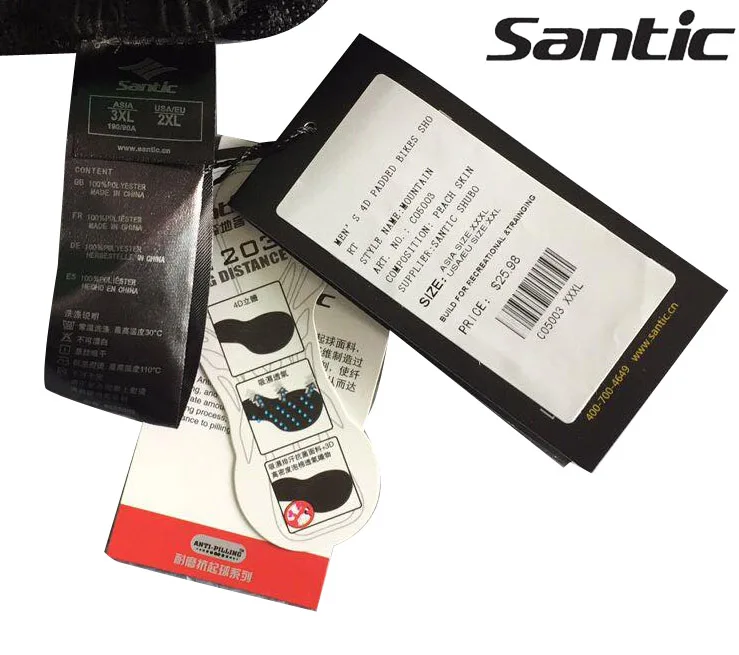 Велосипедные колготки SANTIC короткие штаны профессиональные шорты для велоспорта