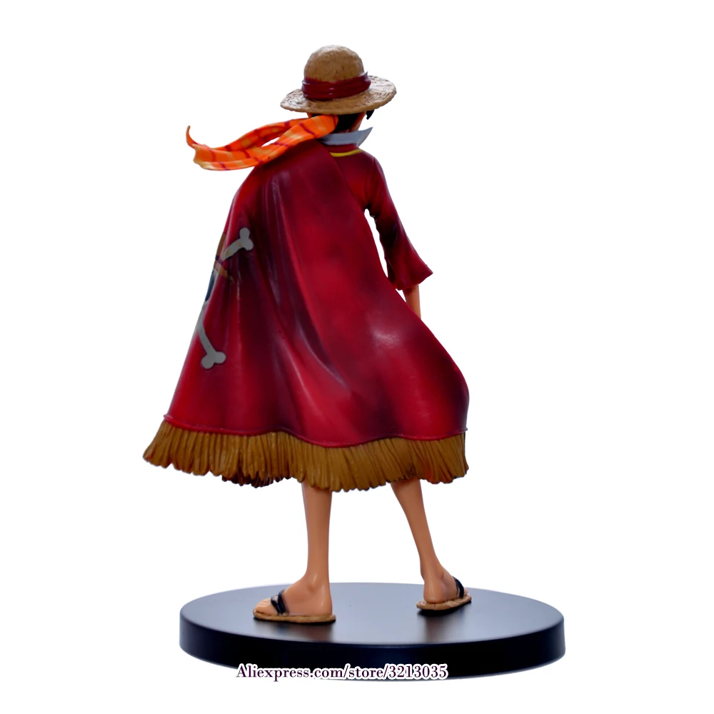 Аниме One Piece Monkey D Luffy The Ultimate King Ver. ПВХ Фигурки с красной накидкой Juguetes OP
