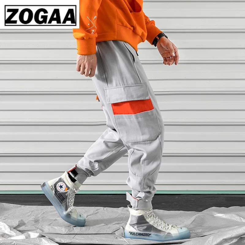 Весна 2019 мужские брюки ZOGGA в горизонтальную полоску длиной до щиколотки 100% хлопок