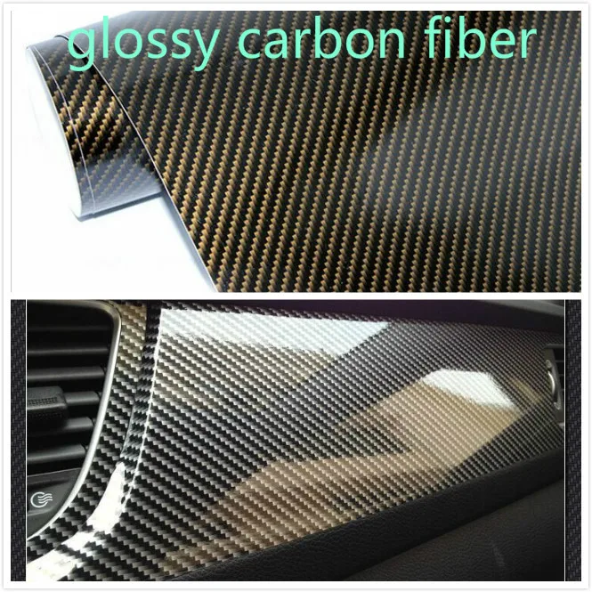 

400mmX1520mm Waterproof DIY Car Sticker Car Styling 2D Thicken 3M Car Carbon Fiber Vinyl Wrapping Film With Retail Packaging