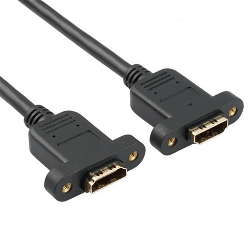 HDMI V1.4 19pin Женский к женскому 3D 1080P HD Удлинительный кабель с винтовым отверстием