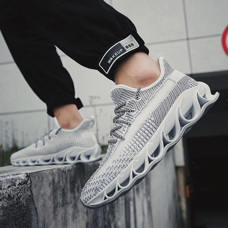Men Fashion Spring Blade Shoes Outdoor Sport For Male Sneakers Breathable Running Casual Mesh Sneaker Walking | Обувь