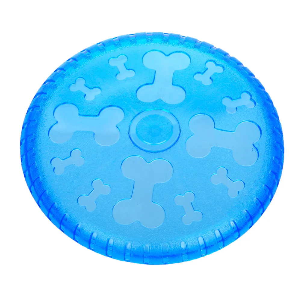 Hoopet Pet Dog Toy Bone print Flying Disc Training Tooth Resistant Chew | Дом и сад