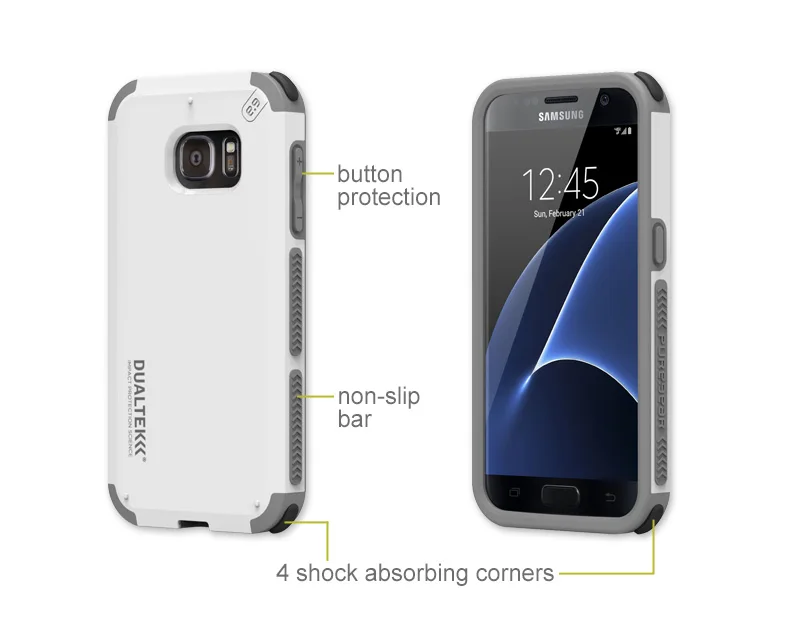 Puregear оригинальный открытый Anti Shock DualTek Extreme Case для samsung Galaxy S7 с розничной упаковке