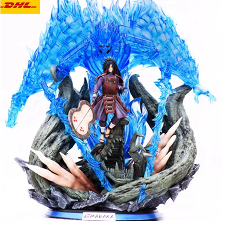 Статуя Наруто Uchiha Madara бюст Susanoo полноразмерный портрет со светодиодный светильник 1/8 ПВХ фигурка модель игрушки коробка 64 см Z1667