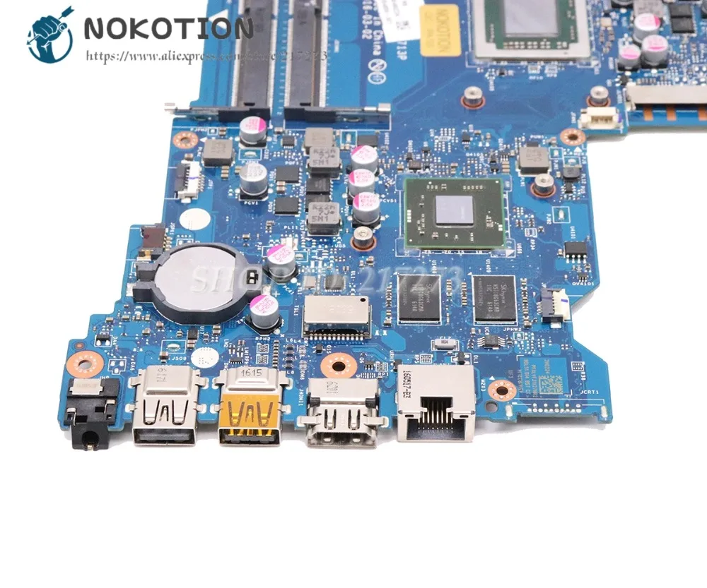 NOKOTION для hp Тетрадь 15-BA Материнская плата ноутбука BDL51 LA-D713P 854959-601 854959-001 аккумулятор большой емкости A10-9600P Процессор R8 M445DX графика