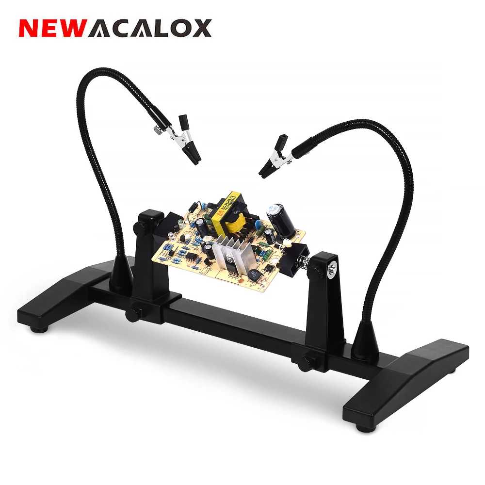 NEWACALOX 360 градусов флип держатель печатной платы гибкий кронштейн магнитный