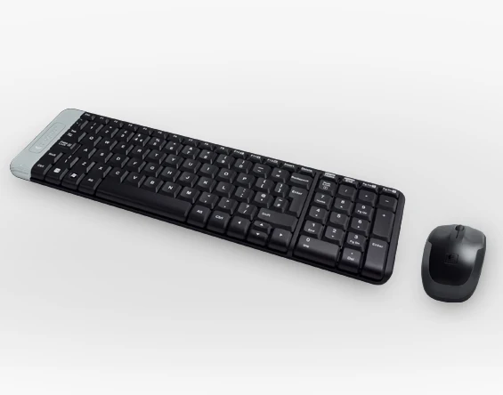 Logitech MK220 POR Стандартный беспроводной RF черный мышь в комплекте | Компьютеры и офис