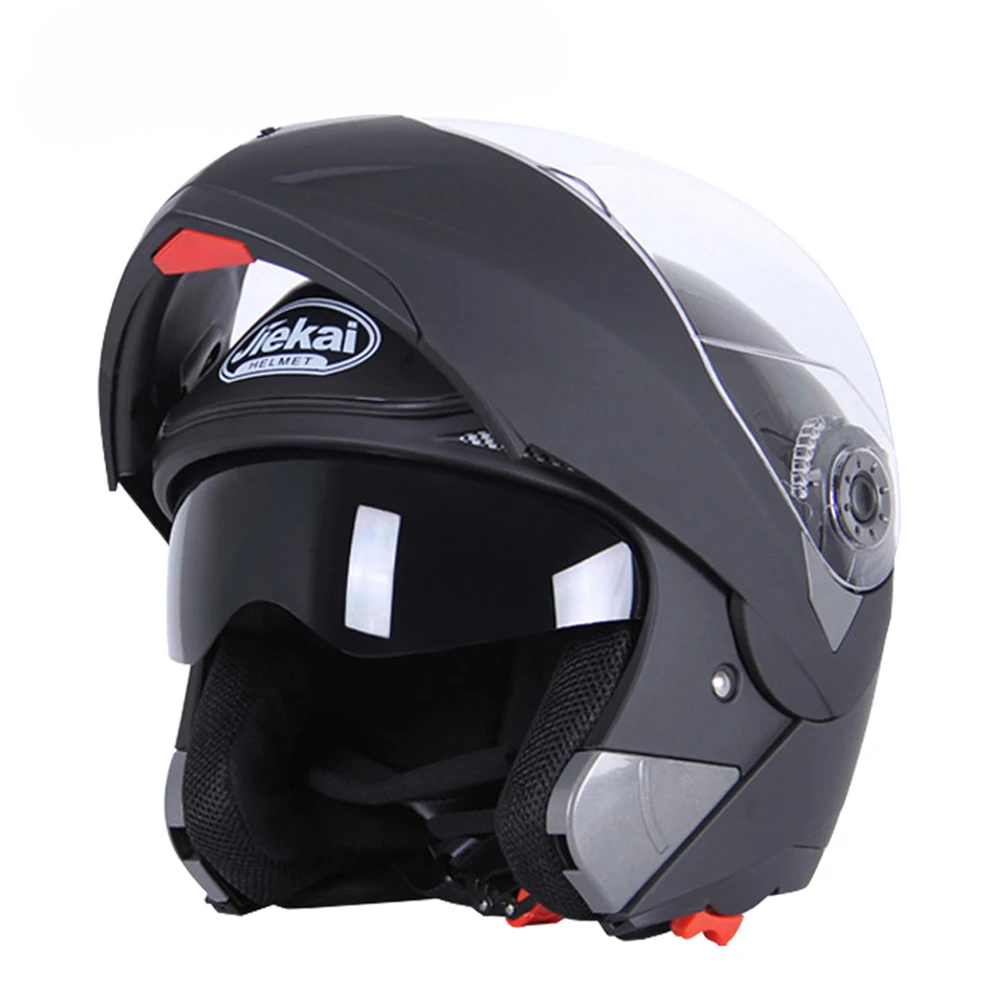 JIEKAI черный мотоциклетный шлем Helme для мотокросса с полным лицевым покрытием