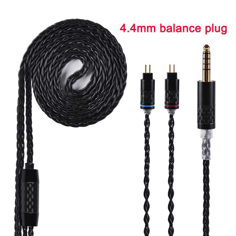 4.4mm 2 pin DIY 8 акций 23 ядер 0,78 мм 2 Pin кабель для Уэстон TFZ W4r Um3x для плотным верхним ворсом KZ ZS10 AS10 наушники 3,5 мм 2,5 мм 4,4 мм баланс для sony - Цвет: 4.4mm 2 pin