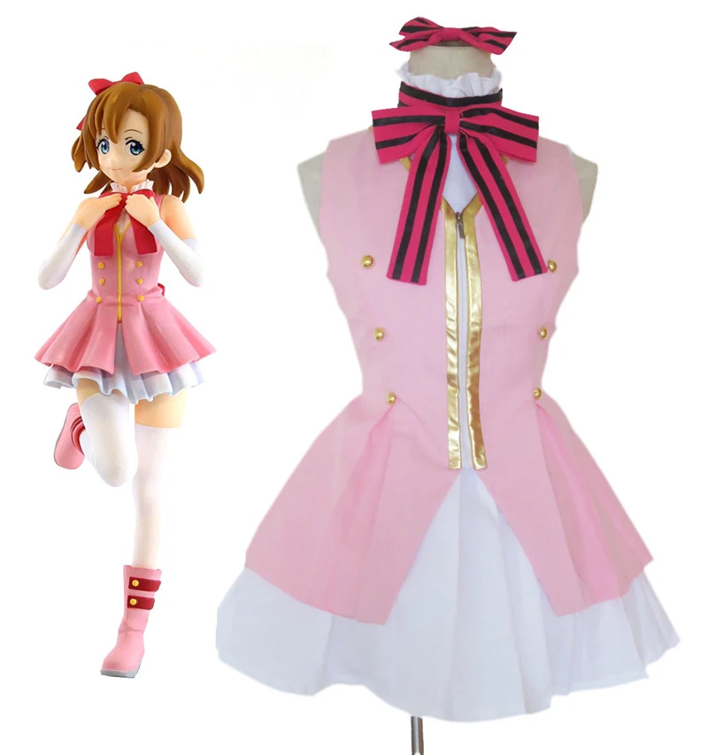 Love Live!Start dash! Костюмы для косплея Kousaka платье хоноки Pink Lolita A| |