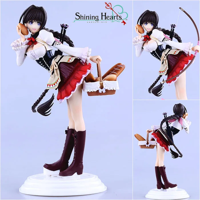 

Action Figure Shining Hearts Shiawase no Pan with Bread Basket PVC 20cm gift toys dolls Cartoon Collectible Model Anime