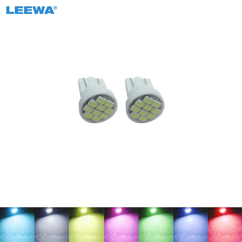 Автомобильная светодиодная лампа LEEWA T10 1000 194 10 SMD 168 с клиновидным цоколем 12 В