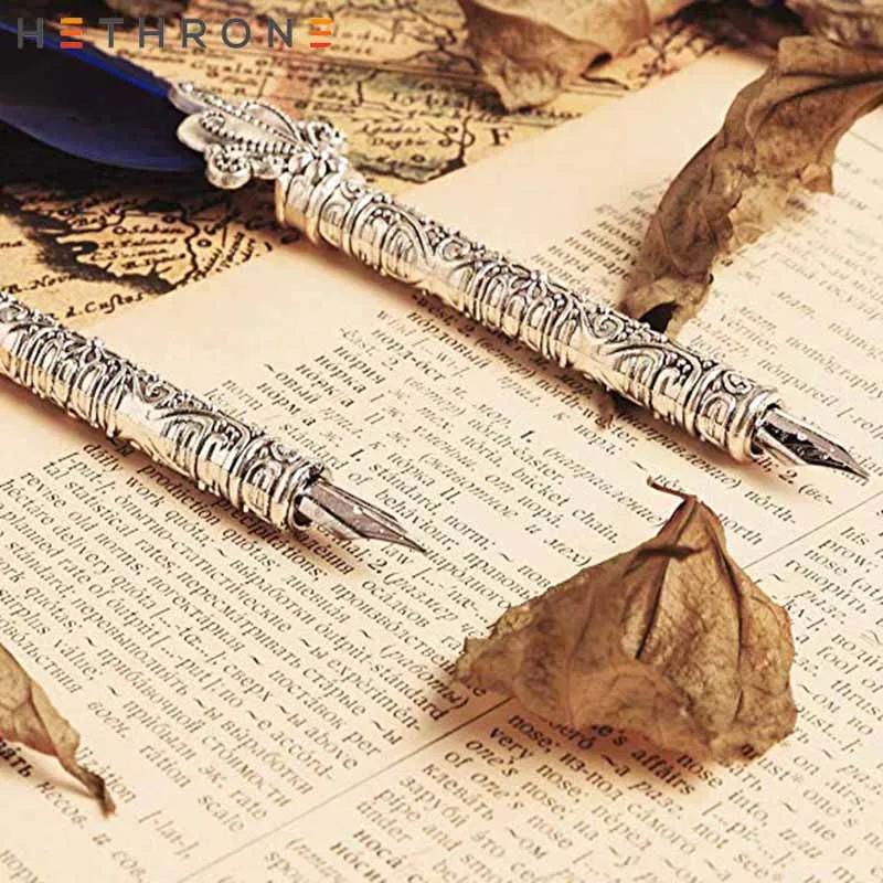 Hethrone 1 шт. набор перьев на английском языке Calligrap винтажная перьевая ручка подарок