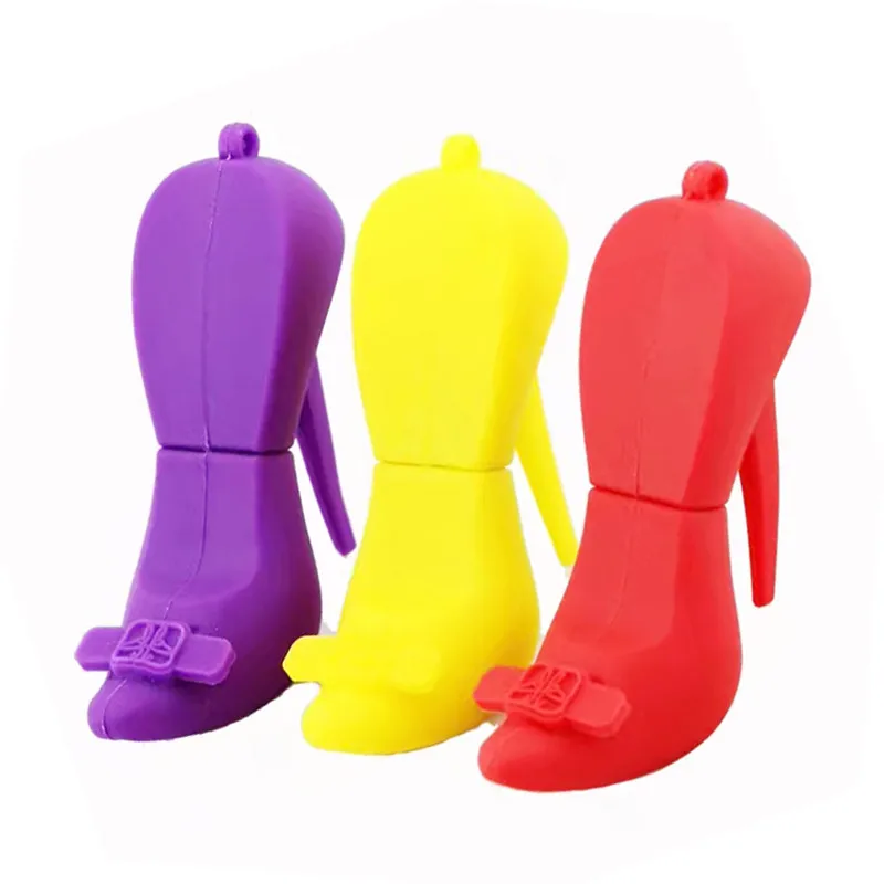 Мультяшный флеш накопитель обувь на высоком каблуке usb 64 ГБ 32 16 8 4 карта памяти