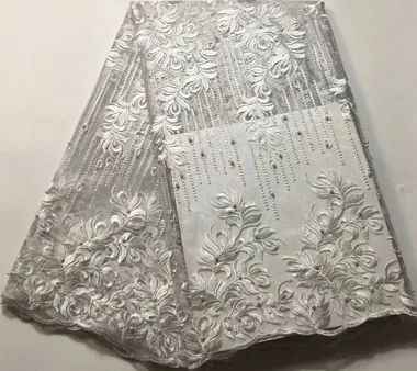 2019 Latest French Nigerian Laces Fabrics High Quality Tulle African Fabric Wedding Lace HLL3245 | Дом и сад