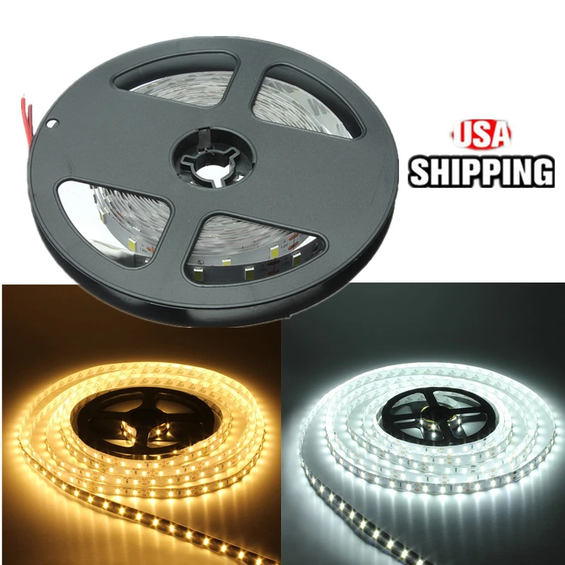 CLAITE 5M 3000LM White/Warm White 5630 SMD Non-waterproof 300 LEDs Strip light 12V | Лампы и освещение