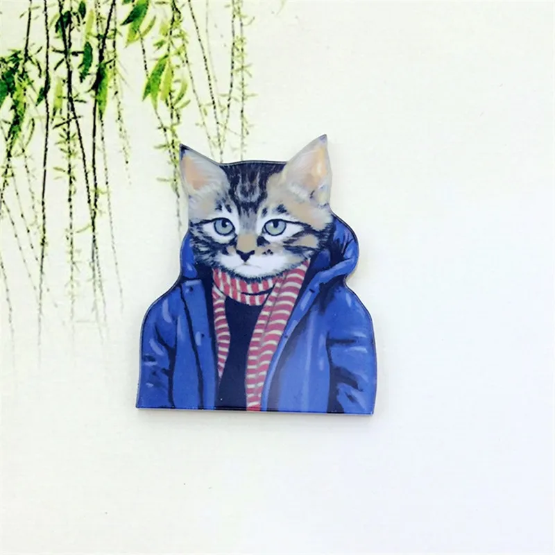 Японский пара кошка мама для девочек с рисунком кота и броши-кошки шпильки назад
