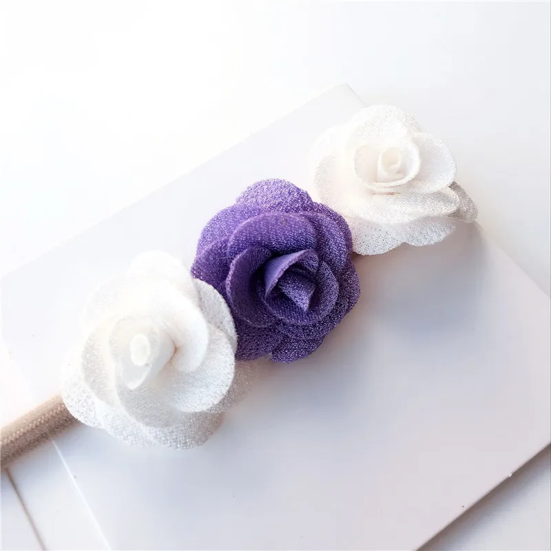 3pcs/Sets Newborn Infant Baby Girls Boys Headband Flowers Rainbow Print Headwear 3 Colors | Мать и ребенок