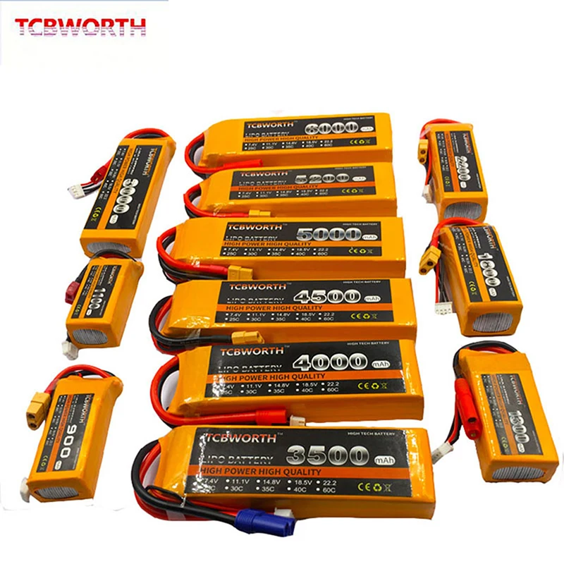 3S RC LiPo Батарея 11 1 V 1300 1500 1800 2200 2600 3000 3500 4200 6000 мА/ч 25C 35C 60C для радиоуправляемый
