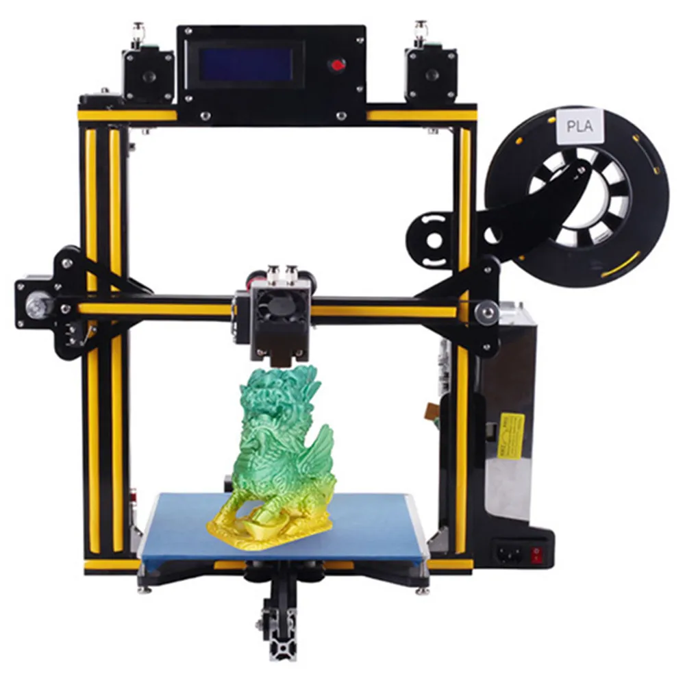 ZONESTAR Z5M2 алюминиевая рама двойной экструдер смешивание цветной 3d принтер DIY