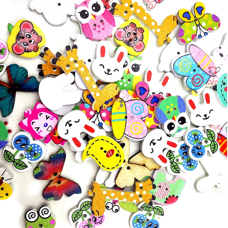 50 шт. 2 отверстия деревянные пуговицы для шитья ремесла скрапбукинга сделай сам|2