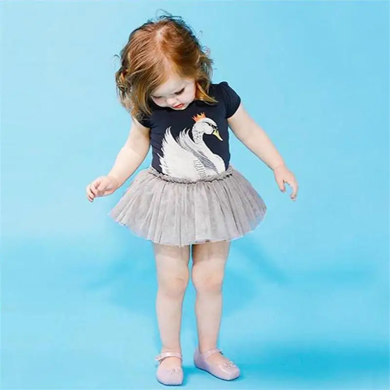 Baby Clothes Newborn Infant Costume Summer Wear Cute Girl Dresses Little Swan Ball Gown Dress For Girls Party | Детская одежда и