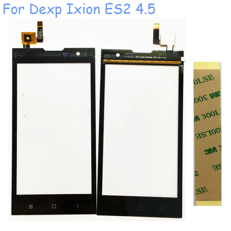 Черный телефон Сенсорный экран планшета для dexp ixion ES2 4.5 Touchpad Панель объектив touch