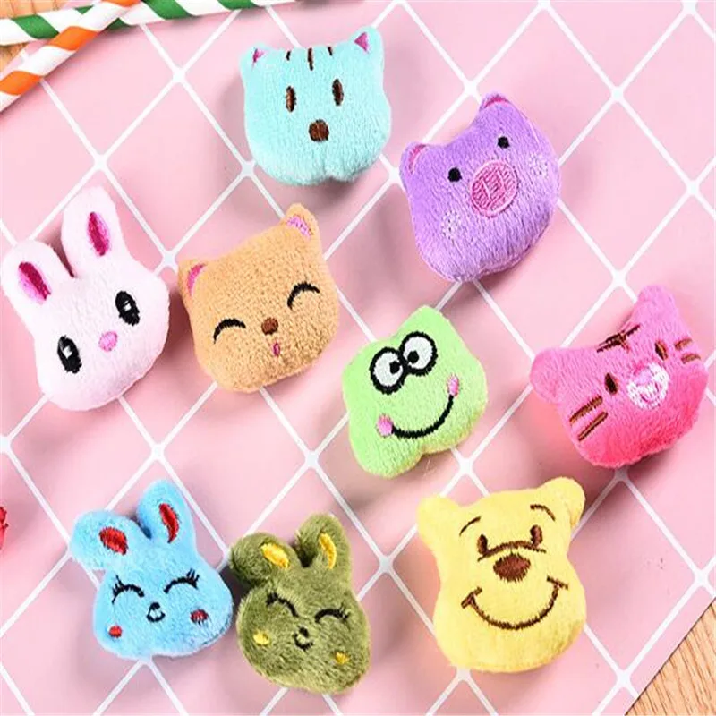 5 шт. плюшевая голова животного украшения одежды аксессуары DIY Ручная стирка