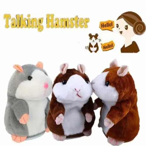 Cheeky Hamster Talking Pet Soft Toy Cute Mouse Sound Christmas Baby Kid Gift High Quality 2019 Hotsale NEW Arrival Animals Toys | Игрушки и