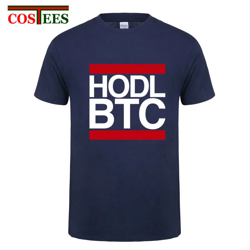 Hodl btc Биткоин черная футболка Homme мужская летняя модная забавная с коротким
