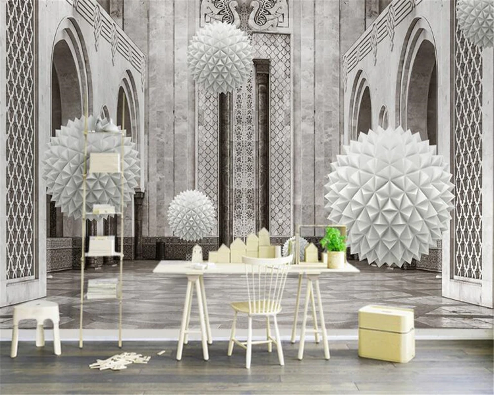 Beibehang Европейская Архитектура пространство современный фон для телевизора 3D